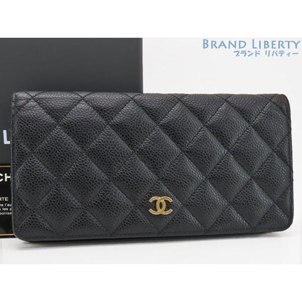 マトラッセ 外美品 シャネル CHANEL ココマーク キャビアスキン  