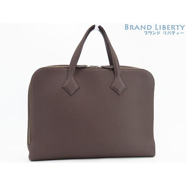 HERMES ほぼ新品 エルメス ヴィクトリア ライト ハンドバッグ ビジネス  