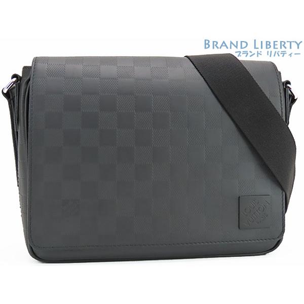 極美品■ルイヴィトン ダミエアンフィニ ディストリクトPM メッセンジャー 黒 ディストリクト（LOUIS VUITTON） 美品 ルイヴィトン LOUIS VUITTON