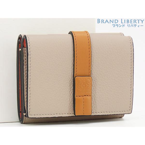 ロエベ LOEWE 三つ折財布 ライトオーツ×ハニー 【公式通販】