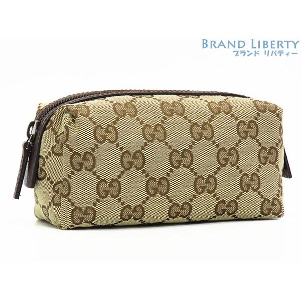グッチ　GUCCI　GGキャンバス コスメ 化粧ポーチ アクセサリーポーチ GGキャンバス 新古品 グッチ GUCCI ポーチ コスメポーチ 化粧ポーチ