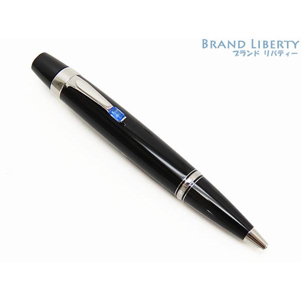 美品 モンブラン  ボエム ブルー ツイスト式 ボールペン ブラック ブルー シルバー金具 25230 MONTBLANC（モンブラン） 美品 ボエム ブルー ツイスト式 ボールペン