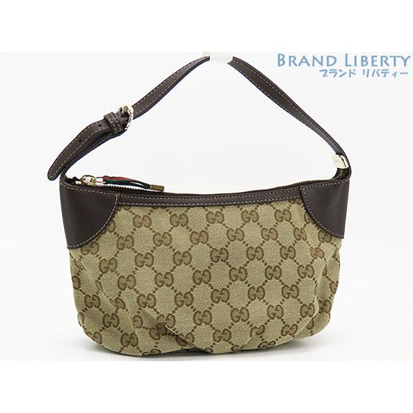 GUCCI GG柄 キャンバス ホーボー ショルダーバッグ GGキャンバス ほぼ新品 グッチ セミショルダーバッグ ワンショルダー