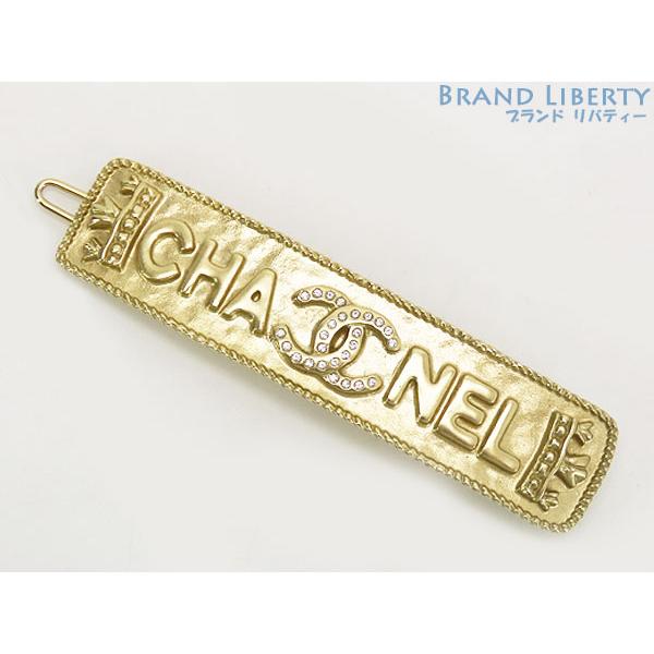 CHANEL（シャネル） 新古品 ココマーク ラインストーン ロゴ バレッタ