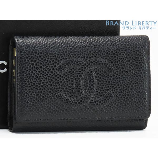 キャビアスキン 外美品 シャネル CHANEL ココマーク 6連 キーケース