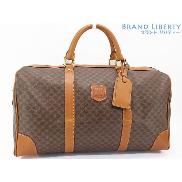 CELINE 美品 セリーヌ ヴィンテージ マカダム ボストンバッグ