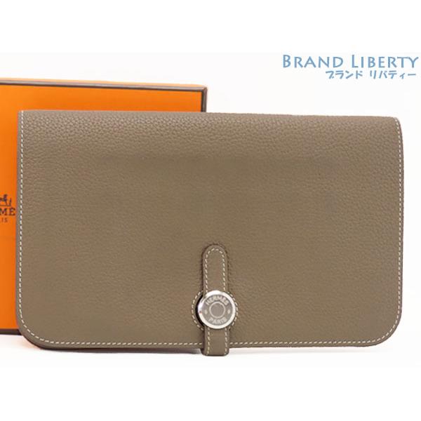 HERMES 美品 エルメス ドゴン デュオ GM 二つ折り長財布 コインケース  