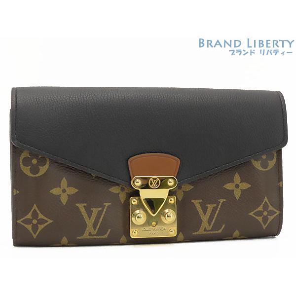 【美品】ルイヴィトン 長財布 ブラック　ポルトフォイユ パラス M58415 LOUIS VUITTON（ルイ・ヴィトン） ほぼ新品 モノグラム ポルトフォイユ