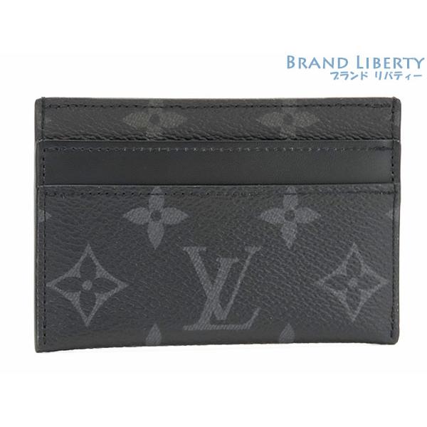ルイ ヴィトン◎ポルト カルト ダブル モノグラム エクリプス カードケース 黒 LOUIS VUITTON 新古品 ルイヴィトン モノグラムエクリプス ポルト