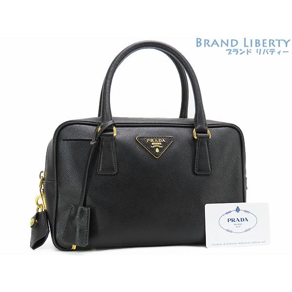 PRADA（プラダ） 美品 サフィアーノ ラックス ミニボストンバッグ