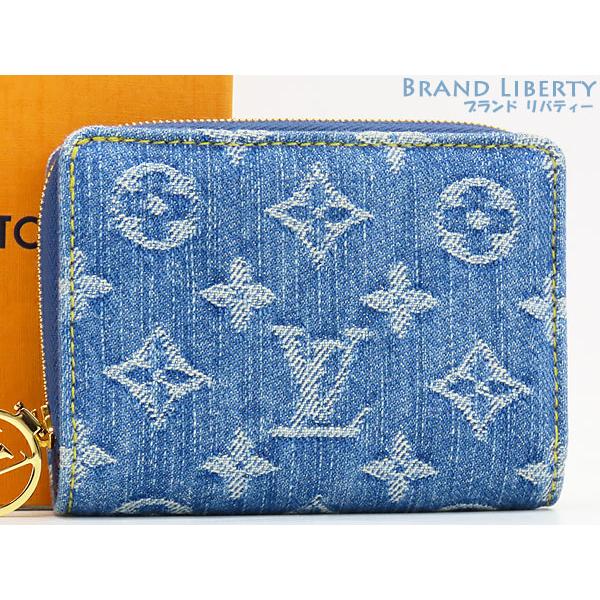ルイヴィトン ポルトフォイユ・ルー デニム二つ折り財布 LOUIS VUITTON（ルイ・ヴィトン） 超美品 モノグラムデニム LV