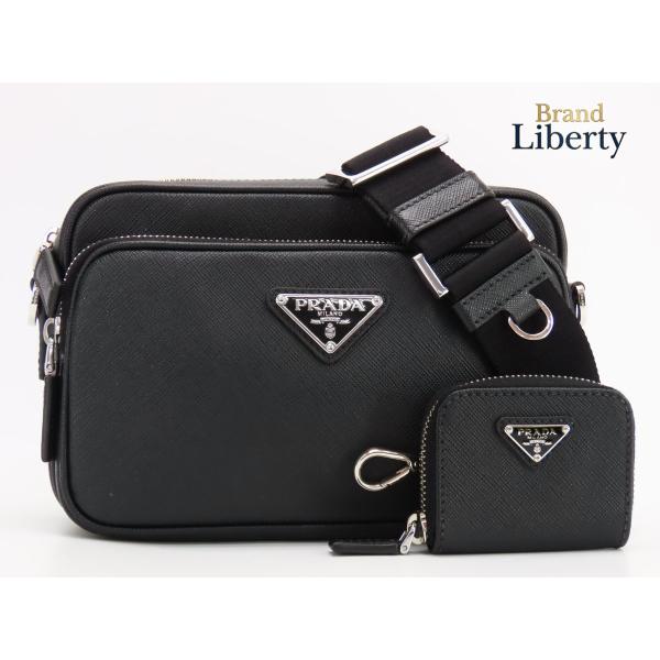 PRADA（プラダ） ほぼ新品 サフィアーノ トライアングル ショルダー