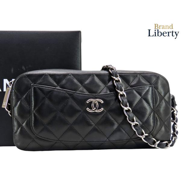 CHANEL（シャネル） 美品 マトラッセ ココマーク カメラ バッグ