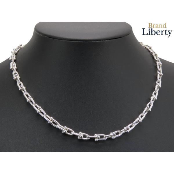 新品仕上げ ティファニー TIFFANY&Co ハードウェア スモール リンク ネックレス スターリングシルバー ペンダント チョーカー シルバー スターリングシルバー シルバー925 AG925 60153093 TIFFANY&Co.（ティファニー） 新品仕上げ TIFFANY&Co ハードウェア