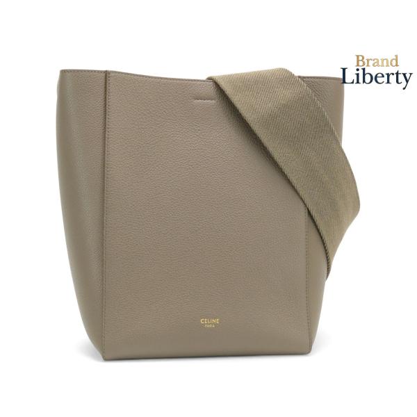 超美品 セリーヌ CELINE サングル バケット スモール ワンショルダーバッグ トートバッグ トープ ソフトグレインドカーフスキン 189303AH4.18TP CELINE（セリーヌ） 超美品 サングル バケット スモール ワン