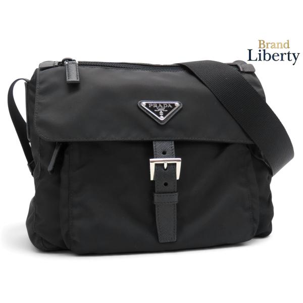 PRADA（プラダ） ほぼ新品 ナイロン サフィアーノ 斜め掛けショルダー