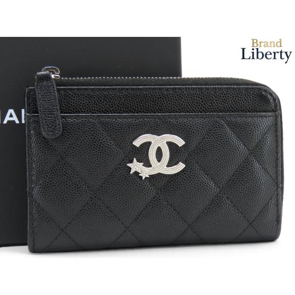 CHANEL（シャネル） レア超美品 マトラッセ キャビアスキン ジップ