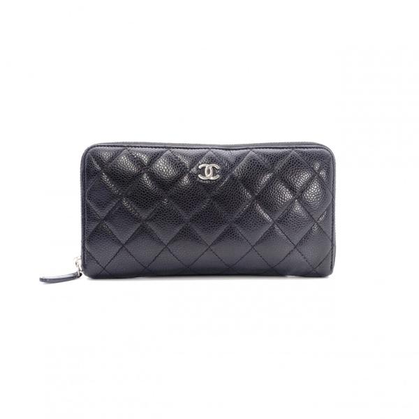 CHANEL（シャネル） キャビアスキン マトラッセ 長財布 レザー