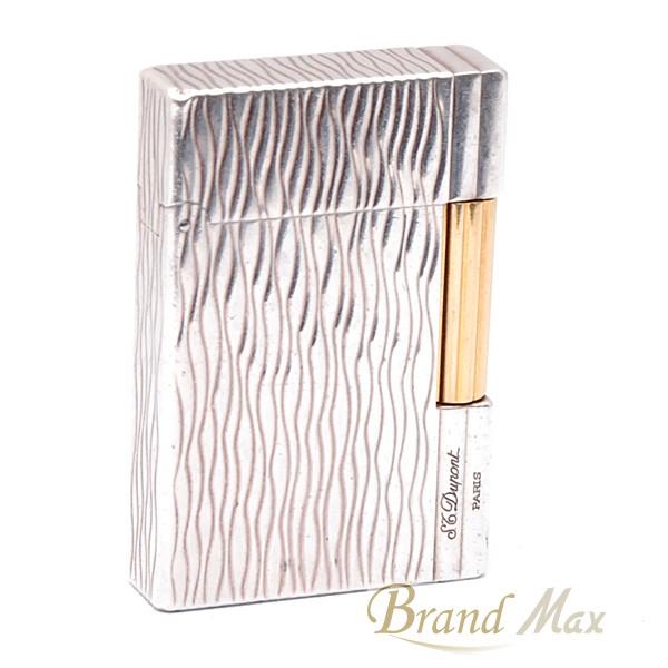 S.T.DUPONT デュポン ギャッツビー ガスライター シルバー×ゴールド  