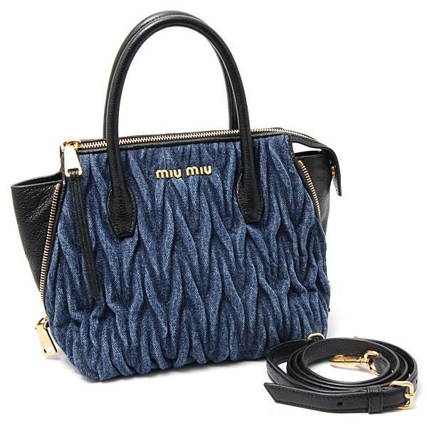 ミュウミュウ Miu Miu マドラス 2wayショルダーバッグ デニム レザー 5ba003 中古 Brandmax 通販 Yahoo ショッピング