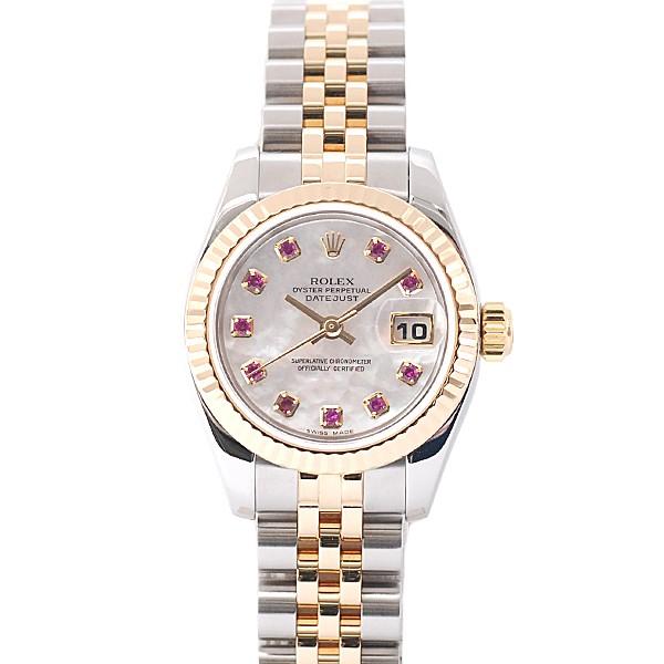デイトジャスト ロレックス ROLEX 179173NGR SS×750YG 10Pルビー デイトジャスト ロレックス ROLEX 179173NGR SS×750YG 10Pルビー