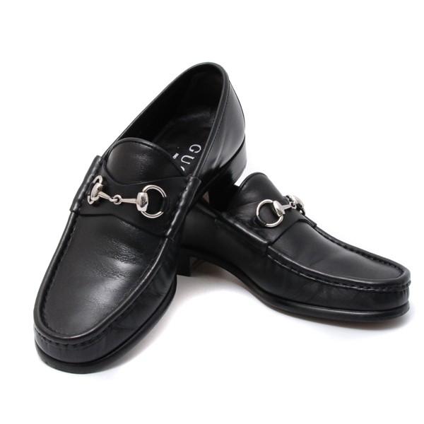 グッチ GUCCI ホースビットモカシン メンズローファー 革靴 40E グッチ GUCCI ホースビットモカシン メンズローファー 革靴 40E