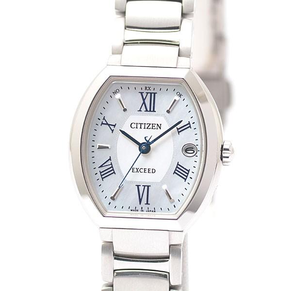 シチズン Citizen チタン エクシード エコドライブ電波時計 レディース 時計 ホワイト シェル H058 T 中古 444 Brandmax 通販 Yahoo ショッピング
