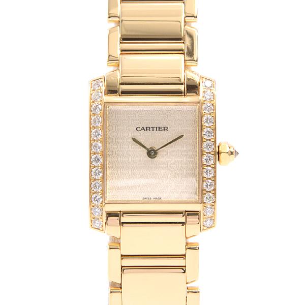 カルティエ Cartier 2385 タンクフランセーズ Sm ダイヤベゼル 電池式 レディース 750yg イエローゴールド 中古 Brandmax 通販 Yahoo ショッピング