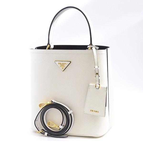 PRADA プラダ バッグ レディース パニエ サフィアーノレザー 2WAY 