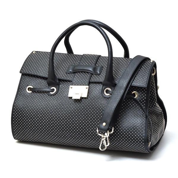 ジミーチュウ バッグ ライリー スタッズ ボストン ショルダー 2way メンズ レディース ブラック Jimmy Choo Riley 中古 Brandmax 通販 Yahoo ショッピング