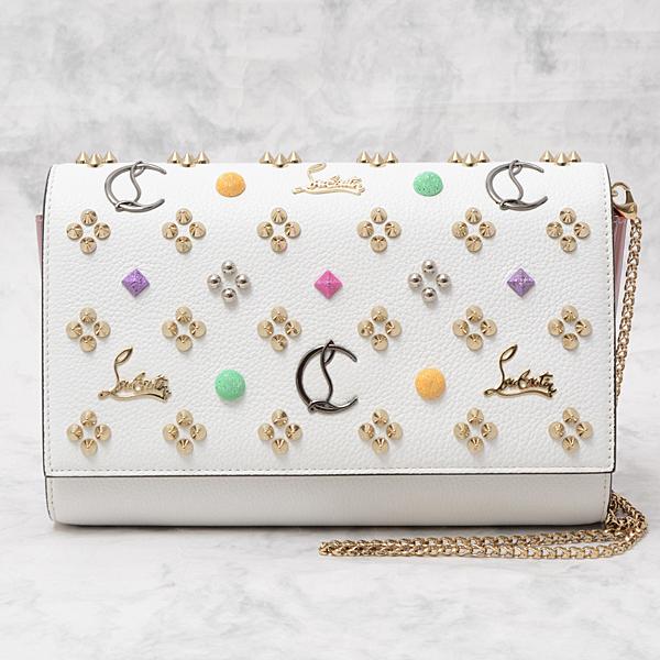Christian Louboutin クラッチバッグルブタンホワイト