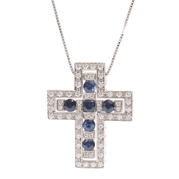 ダミアーニ Damiani ベルエポック ダイヤモンド サファイア クロスネックレス メンズ 750wg ホワイトゴールド 中古 Brandmax 通販 Yahoo ショッピング
