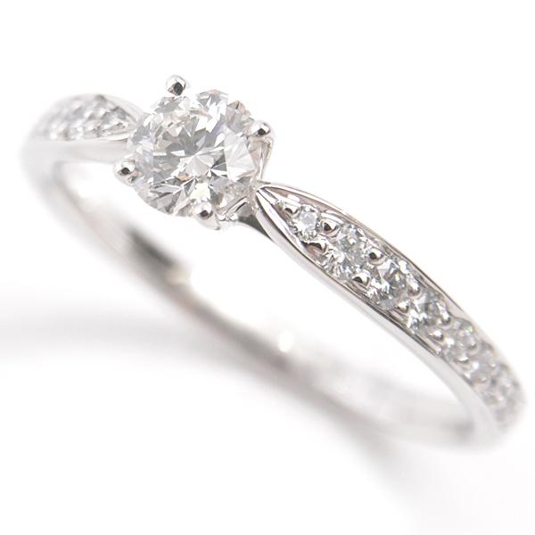 ティファニー TIFFANY ハーモニー ハーフサークル ダイヤリング D0.30ct 9号 レディース PT950 プラチナ 中古