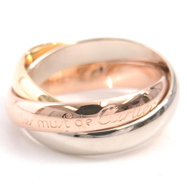 カルティエ 指輪 レディース トリニティ リング 3連 3 3mm幅 49号 750yg Wg Pg ゴールド Cartier 中古 Brandmax 通販 Yahoo ショッピング