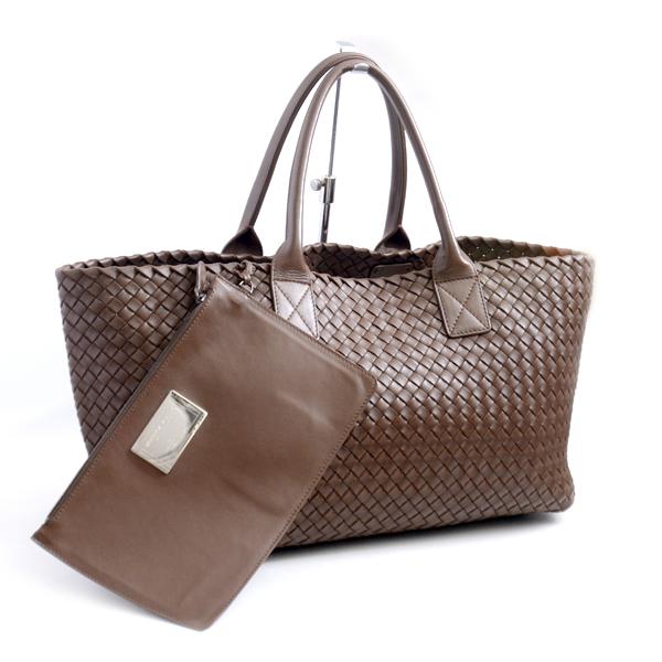 ボッテガヴェネタ バッグ メンズ カバmm トート イントレチャート ラムスキン 限定 ブラウン Bottega Veneta 中古 Brandmax 通販 Yahoo ショッピング