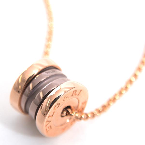 ブルガリ ネックレス メンズ ビ ゼロワン ペンダント ピンクゴールド セラミック Bvlgari B Zero1 Roma 750pg Ce 中古 Brandmax 通販 Yahoo ショッピング