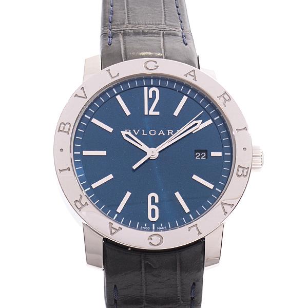 ブルガリ 時計 メンズ ブルガリブルガリ Ss 自動巻 裏スケ ブルー文字盤 41s Bvlgari 中古 Brandmax 通販 Yahoo ショッピング