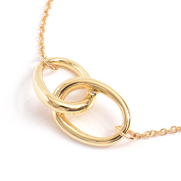 ティファニー ネックレス レディース 750YG エルサペレッティ ダブル 