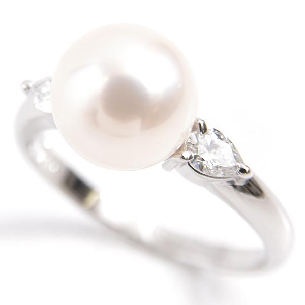 タサキ 指輪 レディース パール×ダイヤモンド リング D0.25ct 9.0mm珠 