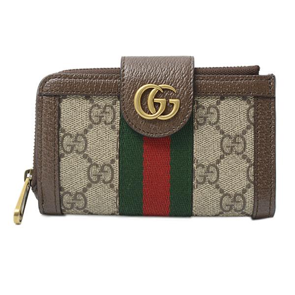グッチ 財布 レディース オフィディア GGスプリーム 二つ折り財布 