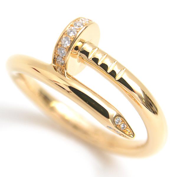 カルティエ 指輪 メンズ ジュストアンクル ダイヤモンド リング 57号 イエローゴールド Cartier 750YG 中古 カルティエ 指輪 メンズ ジュストアンクル ダイヤモンド リング 57号 イエローゴールド Cartier 750YG 中古