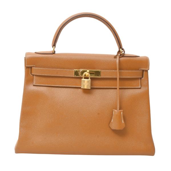 エルメス HERMES ケリー32 ハンドバッグ バッグ レザー クシュベル クシュベル レディース ブラウン系 【中古】 HERMES（エルメス） レディース バッグ ケリー32 ハンドバッグ 内縫い