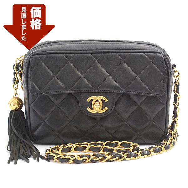 美品♡CHANEL ラムスキン マトラッセ フリンジ チェーンバッグ マトラッセ シャネル バッグ レディース フリンジ チェーンショルダー