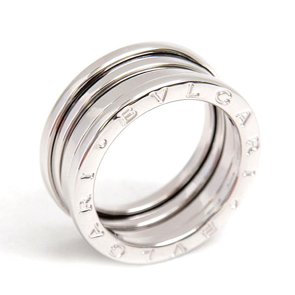 BVLGARI B.zero1 ホワイトゴールド XSサイズ Bvlgari Bulgari B. Zero1 One -Band White Gold Ring, Size 59