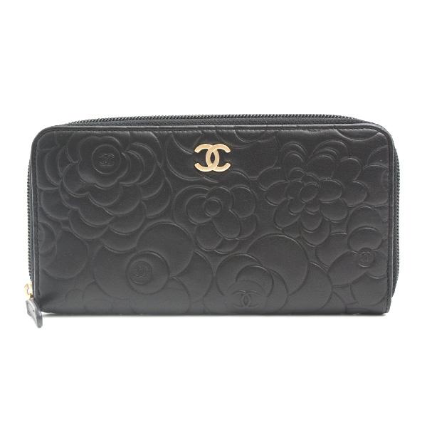 CHANEL（シャネル） 財布 レディース カメリア ラウンドファスナー長