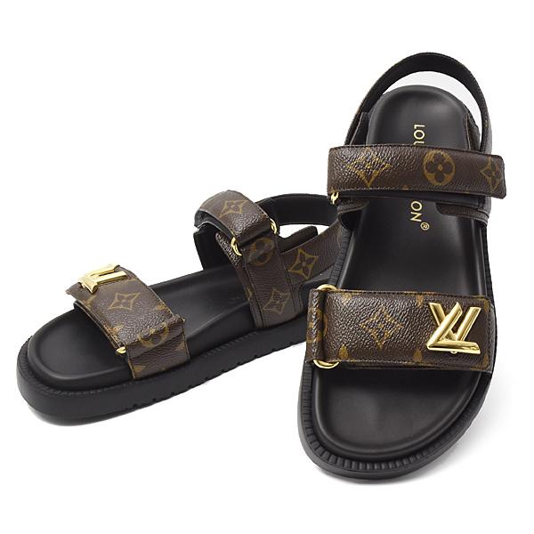 LOUIS VUITTON ルイヴィトン サンダル 37 レディース 正規品 LOUIS VUITTON ルイヴィトン サンダル レディース LVサンセット