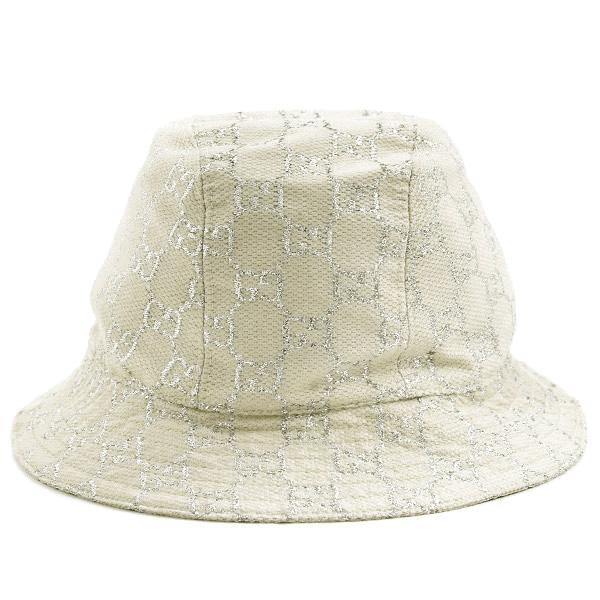 未使用級☆GUCCI バケットハット GGキャンバス Mサイズ アイボリー 未使用級☆GUCCI バケットハット GGキャンバス Mサイズ アイボリー