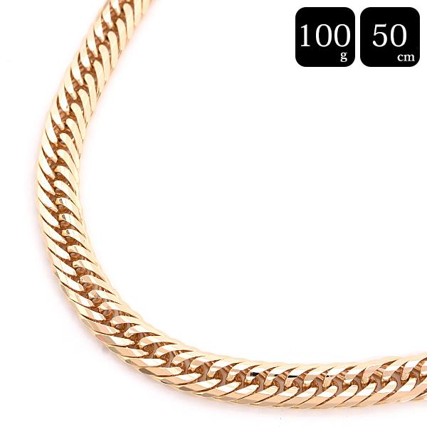 喜平 ネックレス K18 Mカット トリプル 100g 50cm 造幣局検定刻印入 