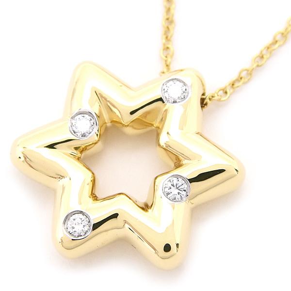 TIFFANY&Co.（ティファニー） ネックレス レディース 4Pダイヤ スター