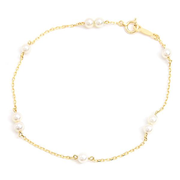 MIKIMOTO（ミキモト） ブレスレット レディース 9P ベビーパール 3.6mm